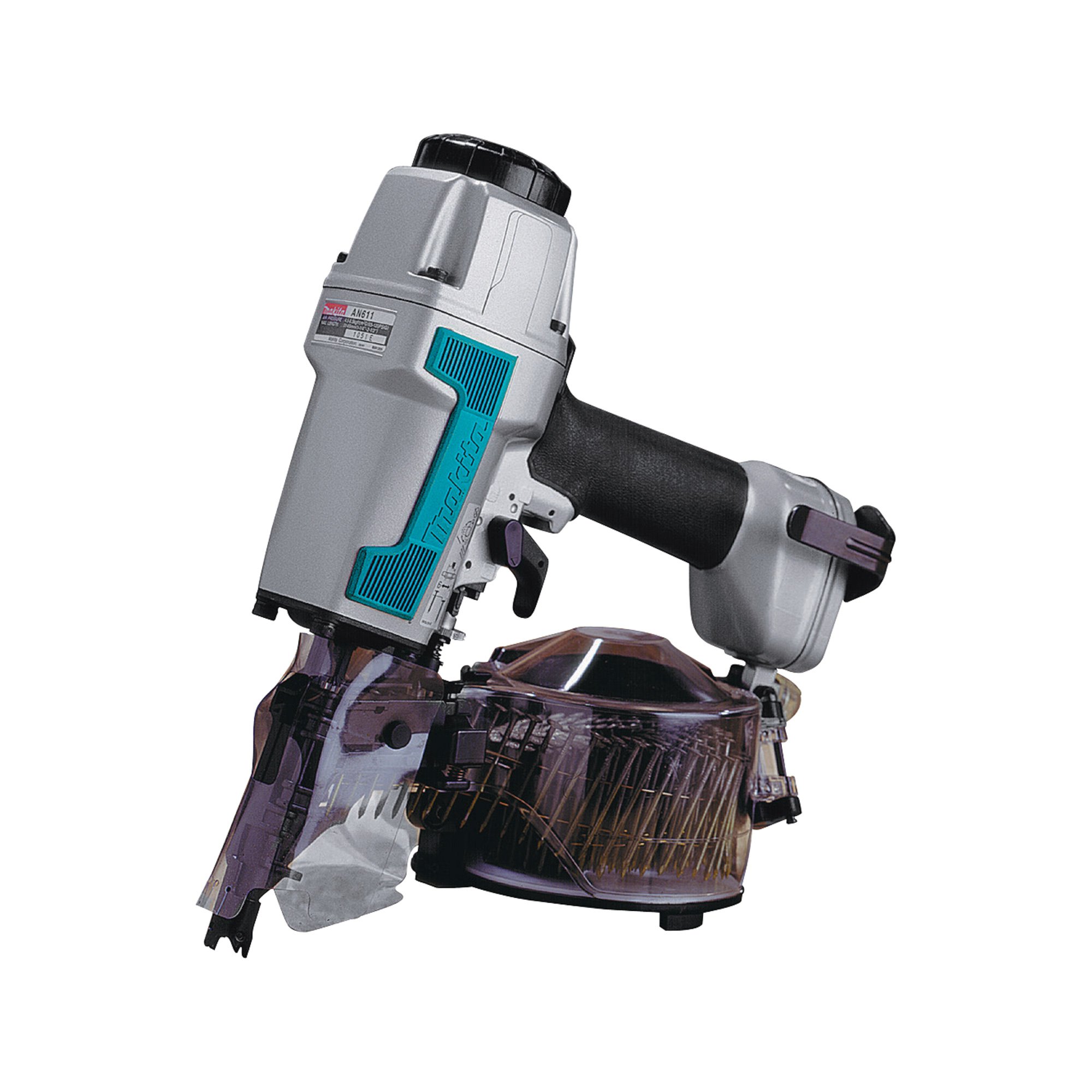 Makita Coil Siding Air Nailer — 120 PSI, 2 1/2in. Nail Size, Model# AN611